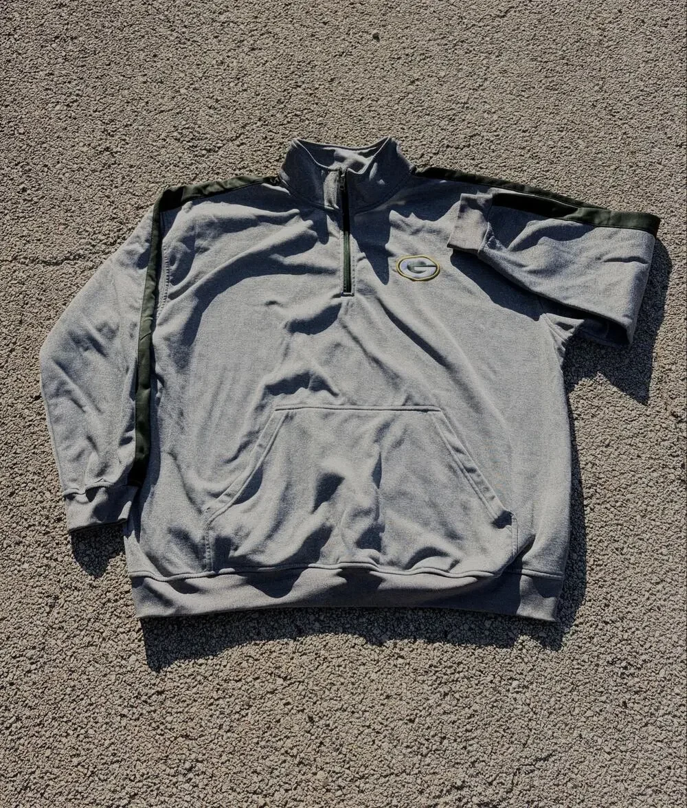 Green Bay Packers Quarter-Zip Fleece Sweatshirt Brand Fanatics